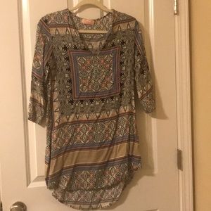 Patterned tunic